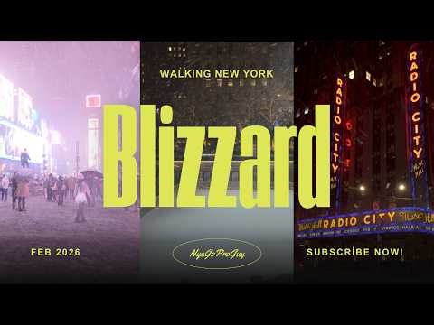 NEW YORK 4K Walking Tour - Blizzard of 2026