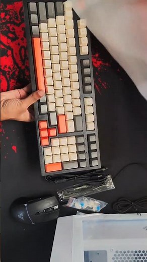 PC Power K98 Hot-Swappable RGB Mechanical Keyboard Unboxing #shorts