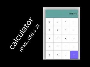 Build a simple Powerful Calculator from Scratch | HTML, CSS, JavaScript