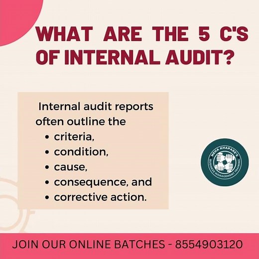 Learn 5Cs of internal Audit
