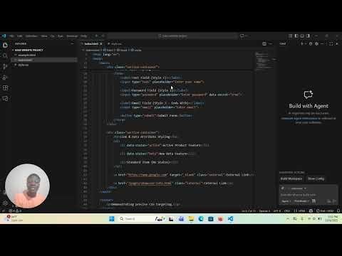 Website creation using HTML and CSS