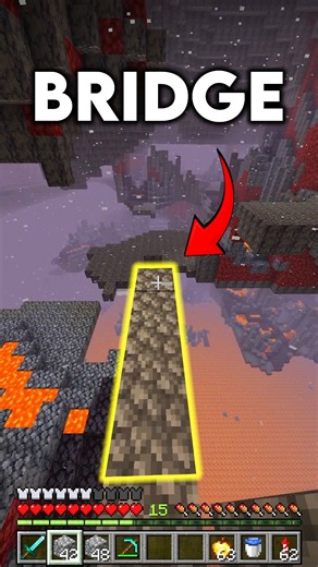 how to speed bridge in minecraft! #minecraft