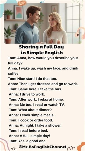 Sharing a Full Day in Simple English #englishforbeginners #englishlearning #englishspeaking
