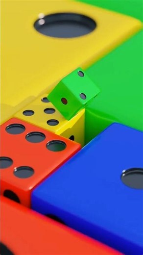 Perfect Dice Loop 🎲 | Oddly Satisfying 3D Animation #shorts
