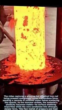 Forging Fire: The Mesmerizing Art of Hot Iron Transformation