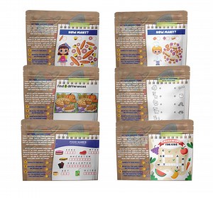 Educational Lunch Bags for Kids - 25 Interactive Activities- Reusable Sandwich Bags With Games & Coloring - Screen Free Fun - Etsy Canada