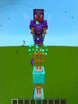 Making steve in minecraft with fully netehrite tools#minecraft