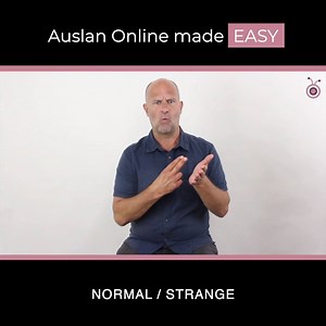 16 reactions · 6 comments | Today, our deaf presenter shows you how to sign some opposite words! NORMAL - STRANGE Remember, the key to learning how to sign is PRACTISE! 珞 Go ahead. Have fun in signing these words  | Auslan Online | Facebook