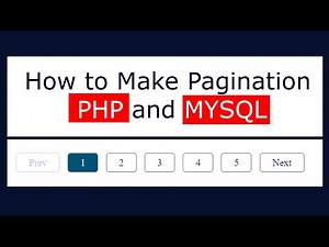 How to Make Pagination in PHP and MYSQL