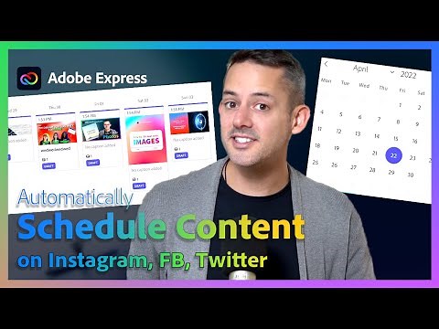 How to Use Adobe Express Content Scheduler to Post on Social Media | Adobe Express