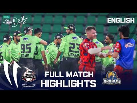 Full Match Highlights | Lahore Qalandars vs Karachi Kings | English | Match 35 | HBL PSL 11 | MZB1K