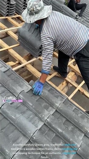 Antique Tile Roofing! 🏡