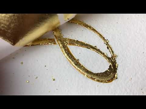 Golg gilding process - using 24k gold-leaf - how to do gold gilding?