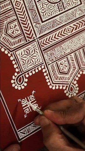 Motifs of mandana art! learn mandana rangoli designs! mandana art rajasthan! mandana floor art!