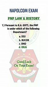 1.3M views · 31K reactions | NAPOLCOM EXAM 2023 PNP HISTORY #napolcomreviewer2023 #fypシ゚ #NAPOLCOM #Criminology #exam #fyp #nocopyrightinfringementintended #foryou #foryoureels | Online Review | Facebook