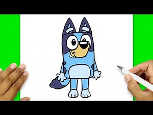 How To Draw Bluey Step By Step | Bluey Drawing Easy