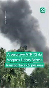 Veja o momento da queda do avião da Voepass Linhas Aéreas em Vinhedo, no Interior de São Paulo