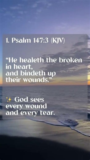 God's healing words, Psalm 147:3 #bibleverse #english #healing #godsword