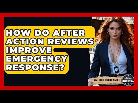 How Do After Action Reviews Improve Emergency Response? - Law Enforcement Insider