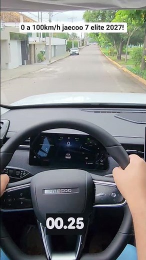 0 to 100 km/h test of the Jaecoo 7 Elite 2027! How did it go?