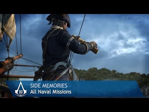 Assassin's Creed 3 - Side Memories - All Naval Missions