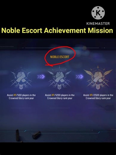 Noble Escort Achievement Mission In Free Fire Max✅|#shorts #freefiremax