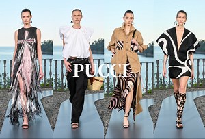 【秀场直击】 Pucci 2025 SS丨以迷幻数码印花和流动感剪裁重塑意式度假美学，既延续品牌基因又充满未来感，浪漫而叛逆
