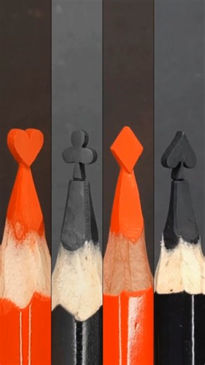 Unique Carved and Painted Pencils Showcase