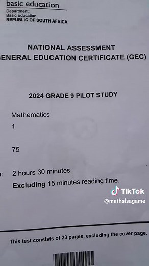 Exploring the Grade 9 Maths GEC Paper 1 2024