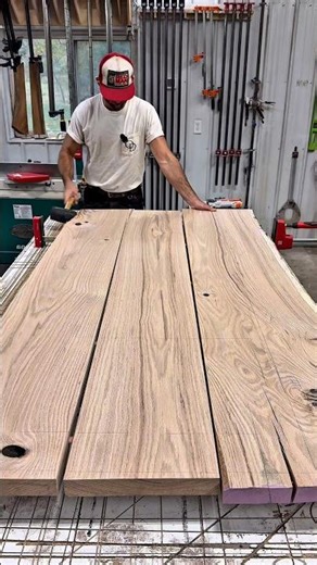 Exclusive slabs, selected by the client. This custom desk will become the centerpiece of his office