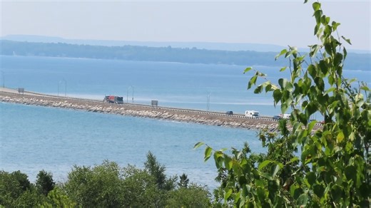 The Mighty Mac from from Straits State Park in St. Ignace. | MightyMac.org - The Mackinac Bridge & Straits of Mackinac