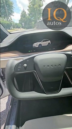 2023 Pearl White Multi Coat Tesla Model X with Cream interior, Interior Walk Around | @IQautos