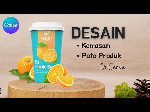 How to create a beverage product packaging design in Canva - Practice 1 | Canva tutorial for begi...