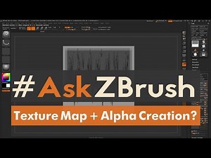 #AskZBrush - "How can I make a Texture Map with an Alpha using FiberMesh?"
