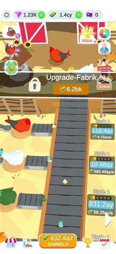 Android game Egg Factory IDLE Clicker Chickens Update 158 #gaming #shorts #chicken #update #555