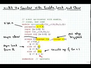 Verilog for Registers and Counters