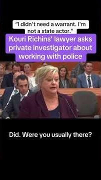 Kouri Richins' Lawyer Asks Private Investigator About Working w/ Police