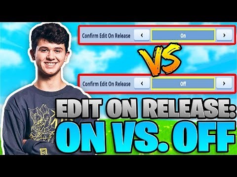 Confirm Edit On Release: On vs. Off - What Do Pros Use? (Fortnite Battle Royale)