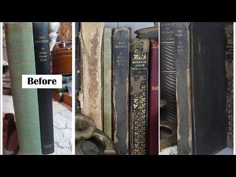 How to make books look old.