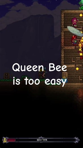 Queen bee is too easy in terraria master mode calamity #terraria