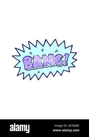 shaking motion animation of cartoon explosion Stock Video Footage - Alamy