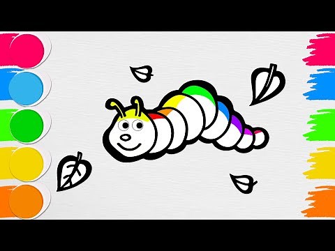 How to Draw a Worm | Worm Drawing Easy | Step by Step
