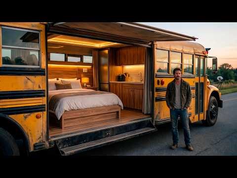DIY Start to Finish Old School Bus to Luxury Motorhome Conversion