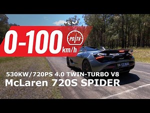 2020 McLaren 720S Spider 0-100km/h & engine sound