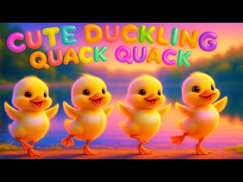Colorful Ducklings Dance Song 🦆 Funny Pixar Style Animation for Children