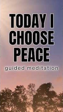Morning Meditation to Find Peace