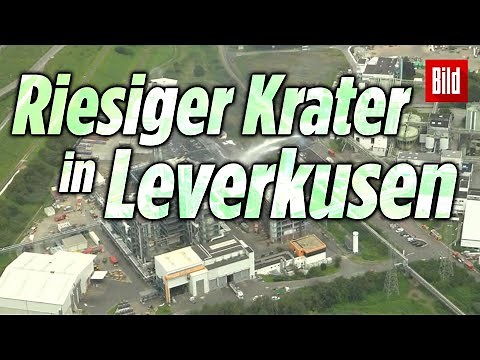 Mega-Explosion in Leverkusen: Exklusive Luftbilder aus dem BILD Heli