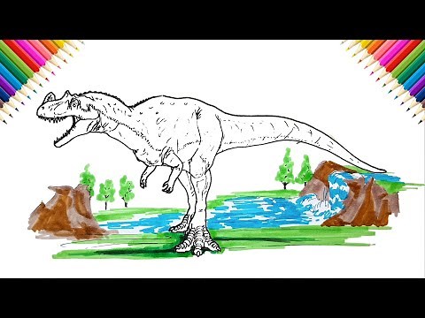How to Draw Ceratosaurus | Drawing and Coloring