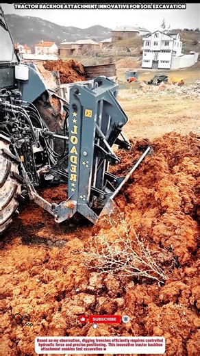 Tractor Backhoe Attachment Innovative For Soil Excavation