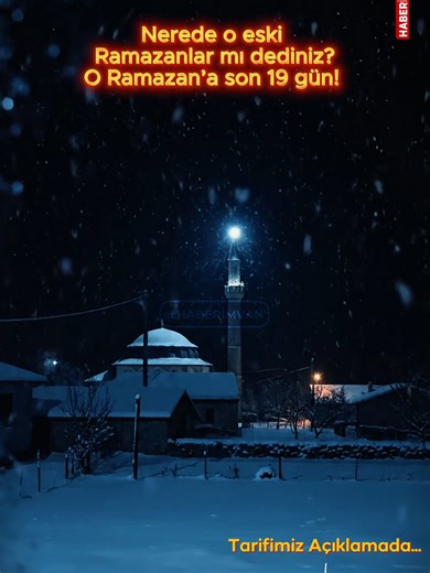 Nerde o eski Ramazanlar mı dediniz? Bambaşka bir Ramazan’a son 19 gün! Ramazan yaklaşıyor… Ve içimizden bir ses fısıldıyor: “O eski Ramazan tadı yok!” Aslında mesele Ramazan’ın değişmesi değil; bizim acelemiz, kopuşumuz, unutkanlığımız, reklam kaygımız, samimiyetimizin azlığından kaynaklı… Tabi unutulmaması gereken bir şey daha var: Geri gelmeyecek hiçbir şey yok. Çocukluğumuzun Ramazanlarını özlemle andığımız o günlerde Ramazan gelmesine yakın alışverişler yapılır, sahur ve iftarlık malzemeler 